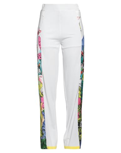 Z. o.e. Zone Of Embroidered Woman Pants White Size S Viscose, Polyamide, Polyester, Cotton, Elastane