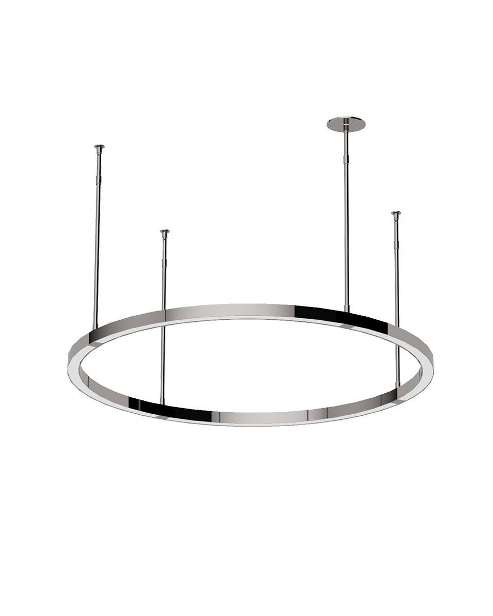 Polished Stainless Steel LED Chandelier from the Stagger Collection