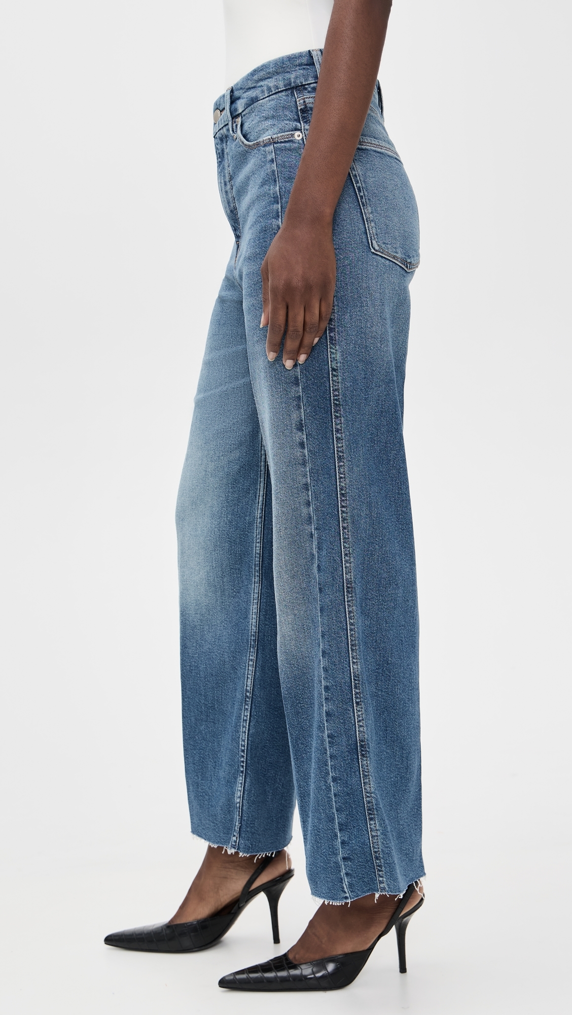 Good Skate Cropped Wide Jeans Indigo1005