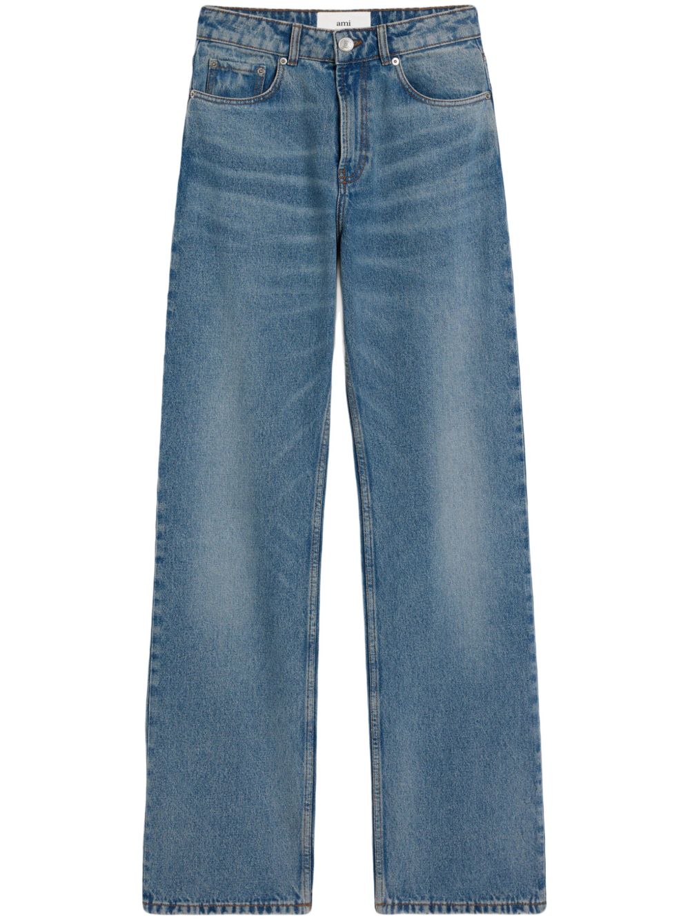 Large Fit Denim Jeans — Blue