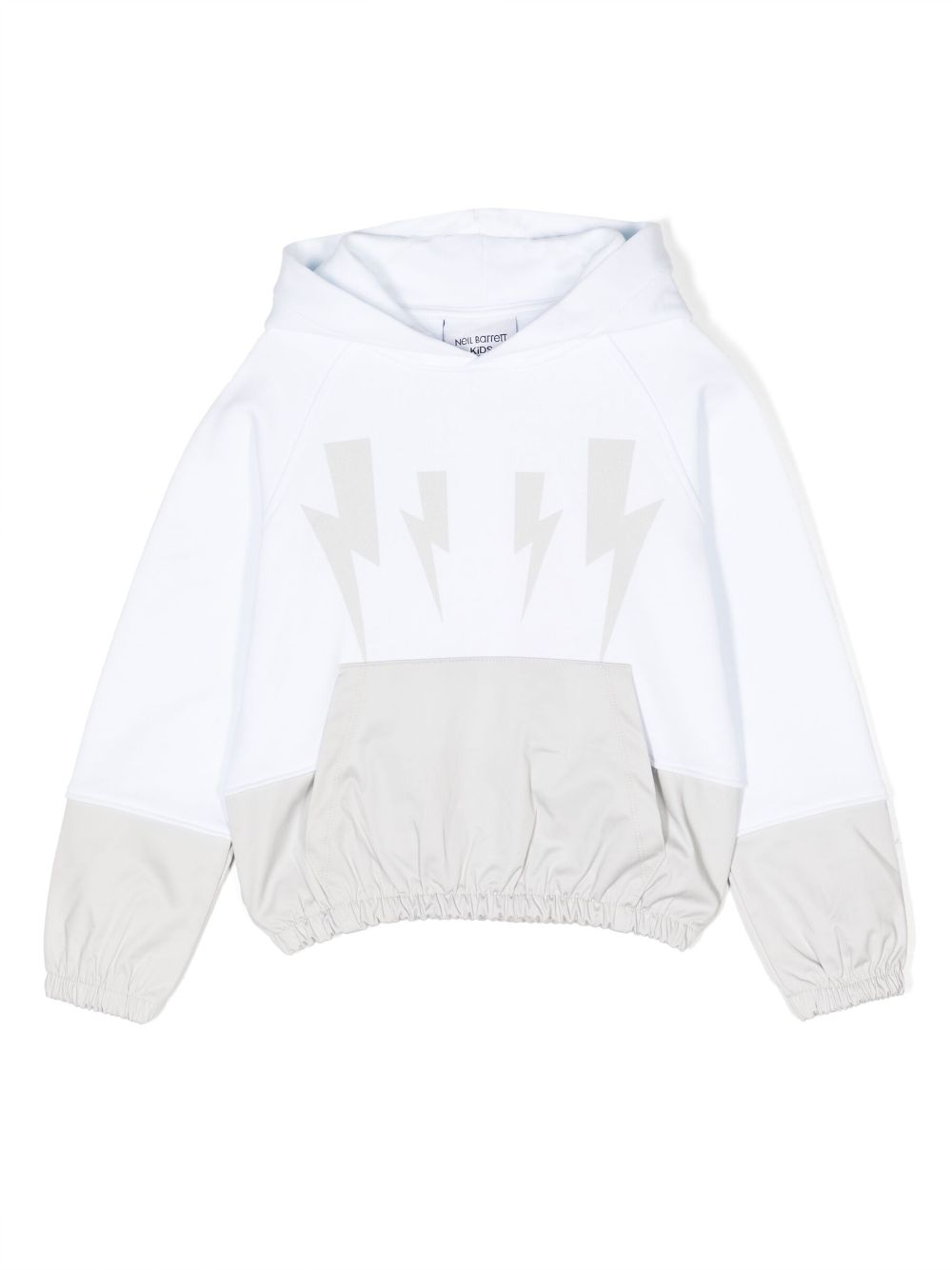 Graphic-print cotton hoodie - Blue