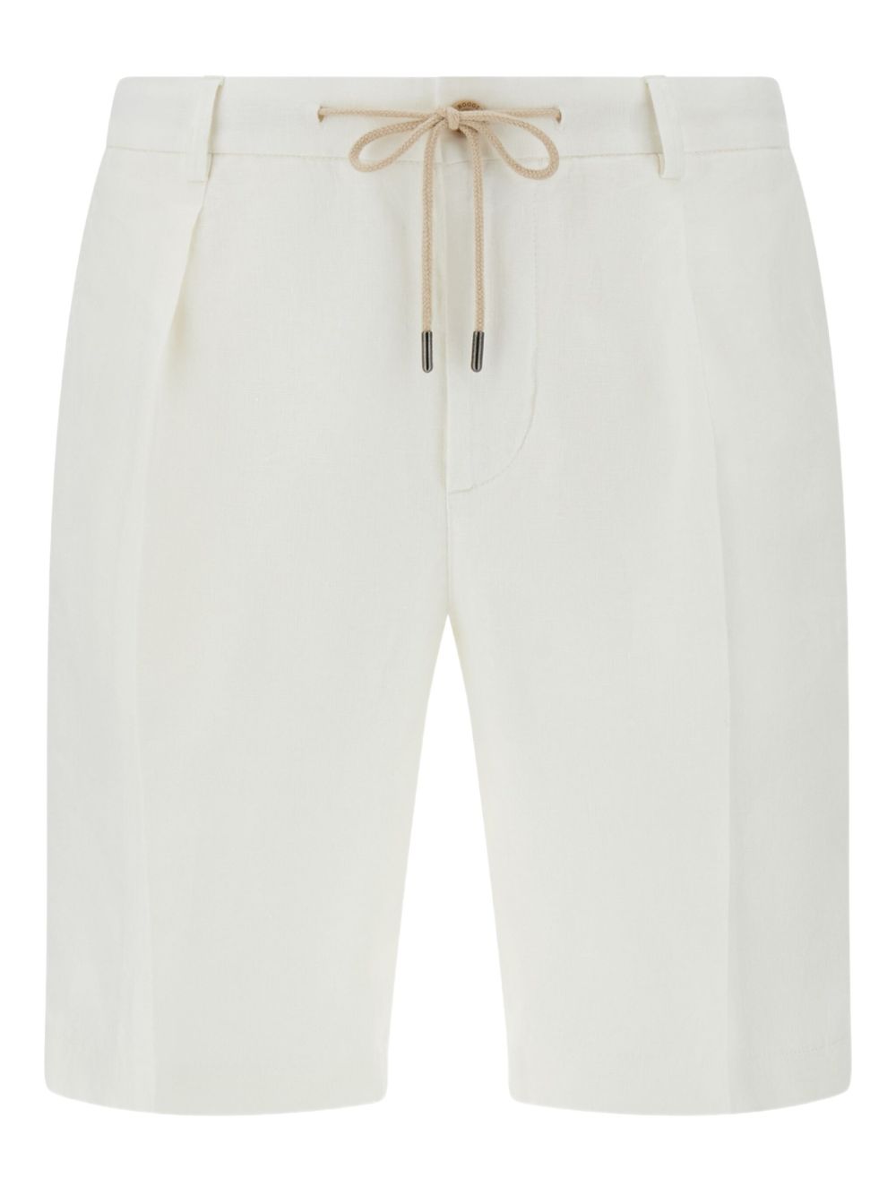 Boggi Milano linen bermuda shorts - White