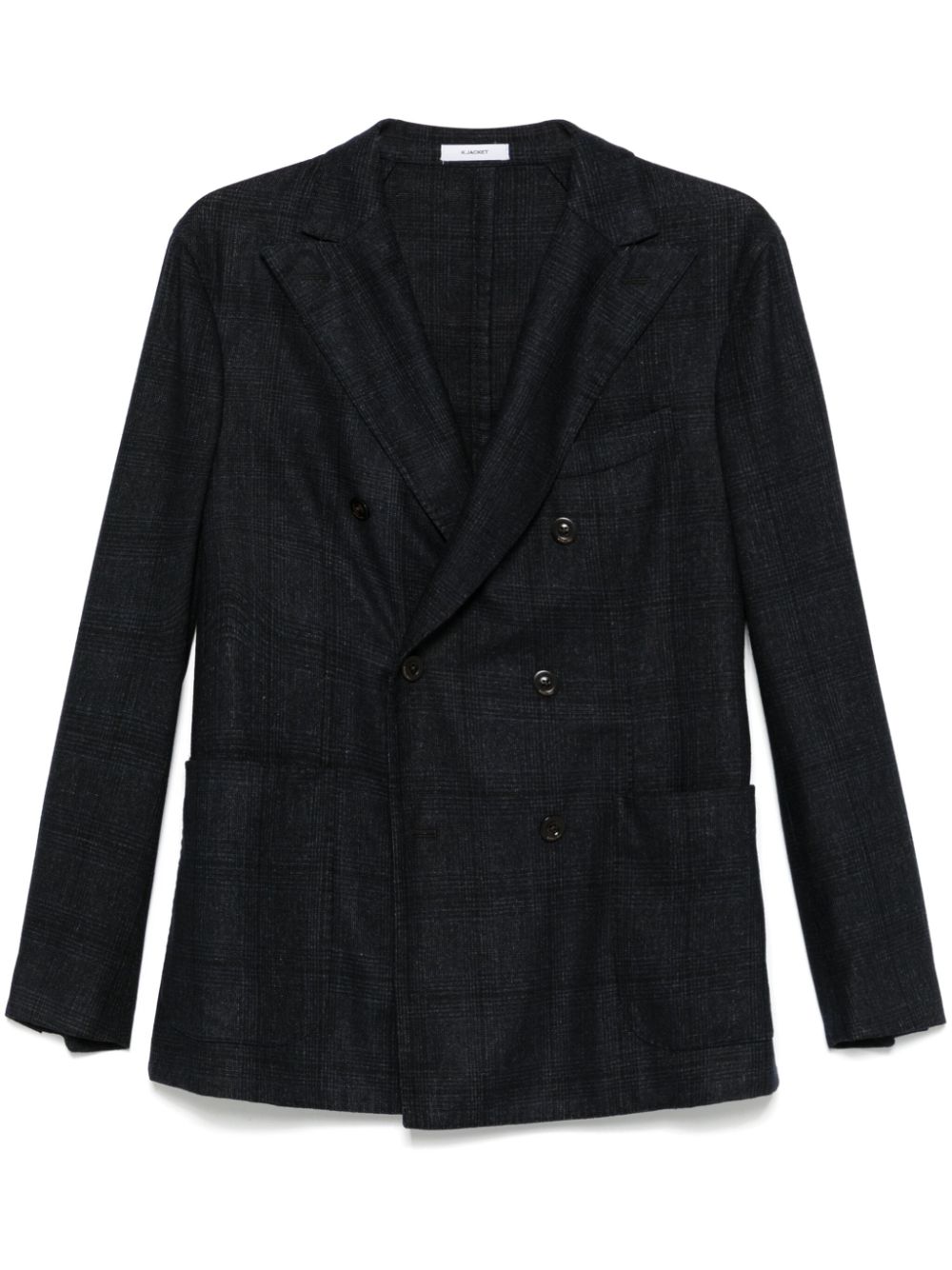 Checked blazer - Blue