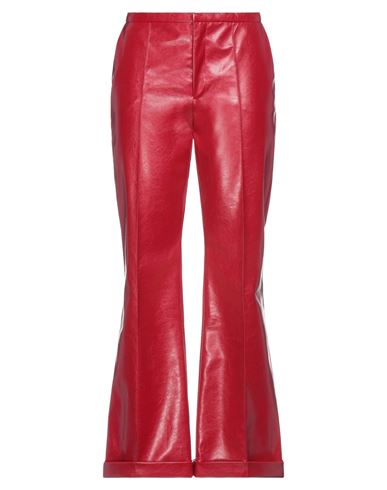 Woman Pants Red Size 6 Polyester, Polyurethane