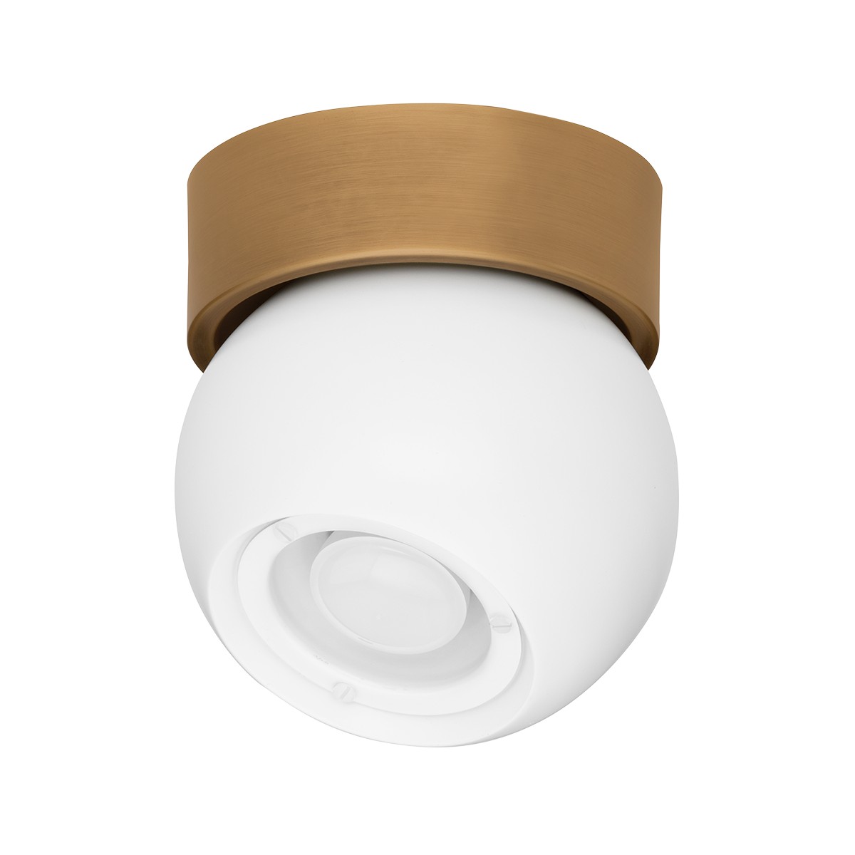 Patina Brass And Soft White Flush Mount from the Odin Collection