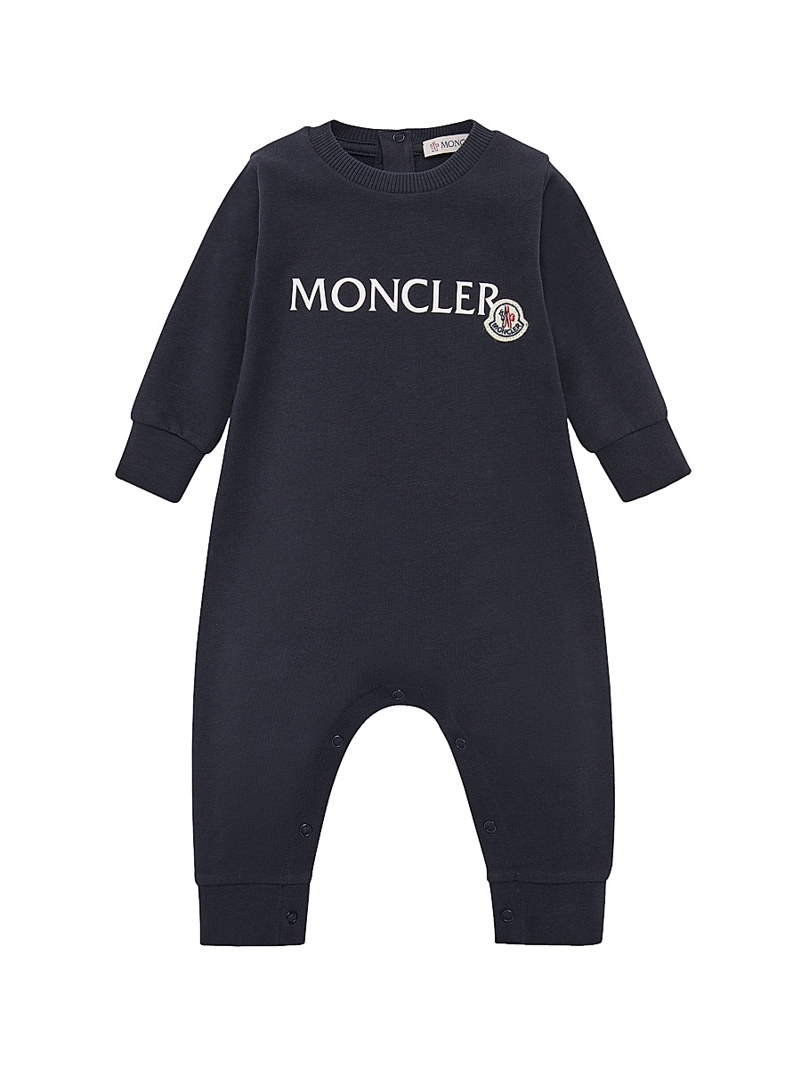 Baby's Grow in Stretch Cotton Romper - Night Blue