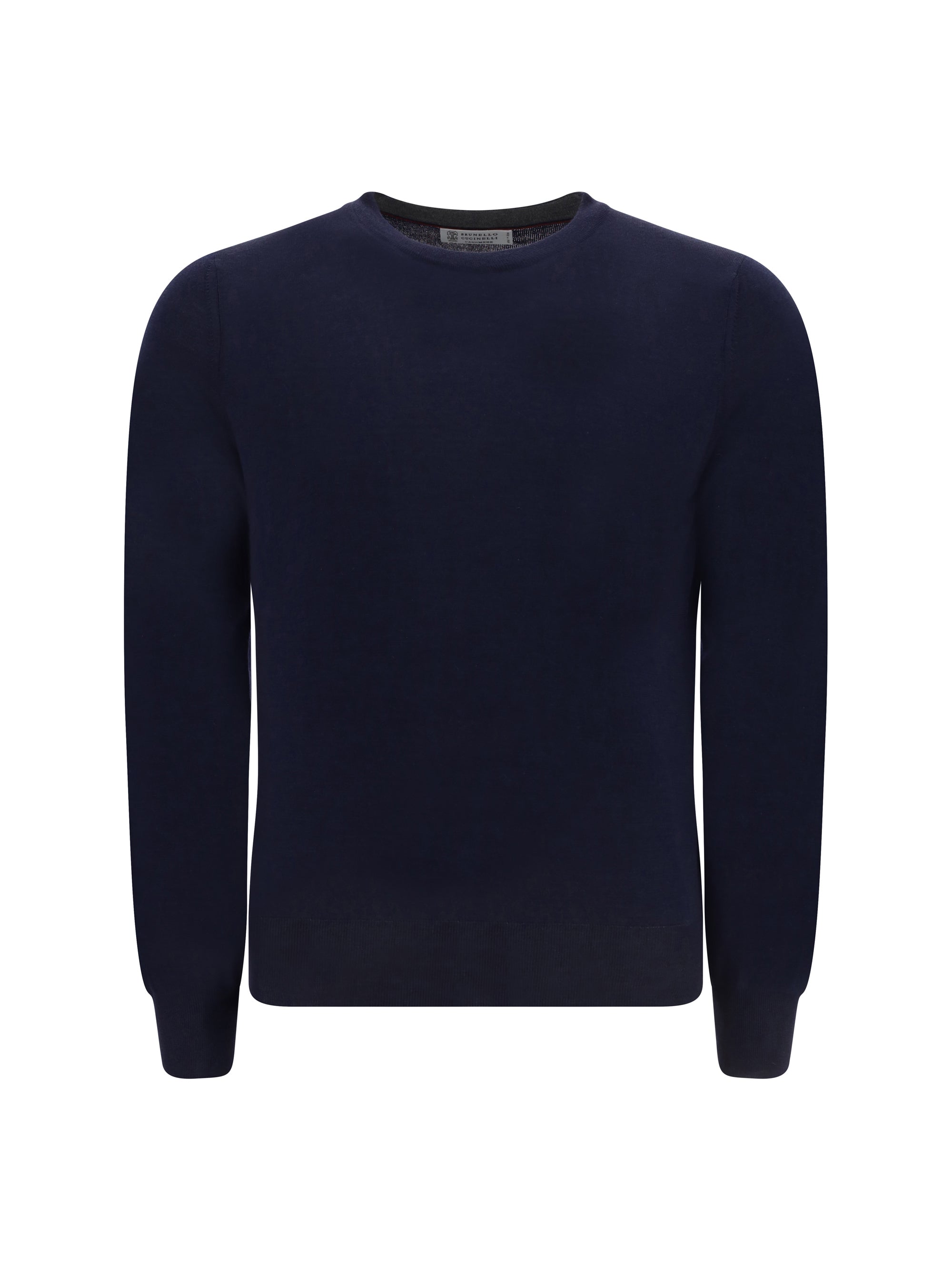 Virgin Wool Sweater — Navy