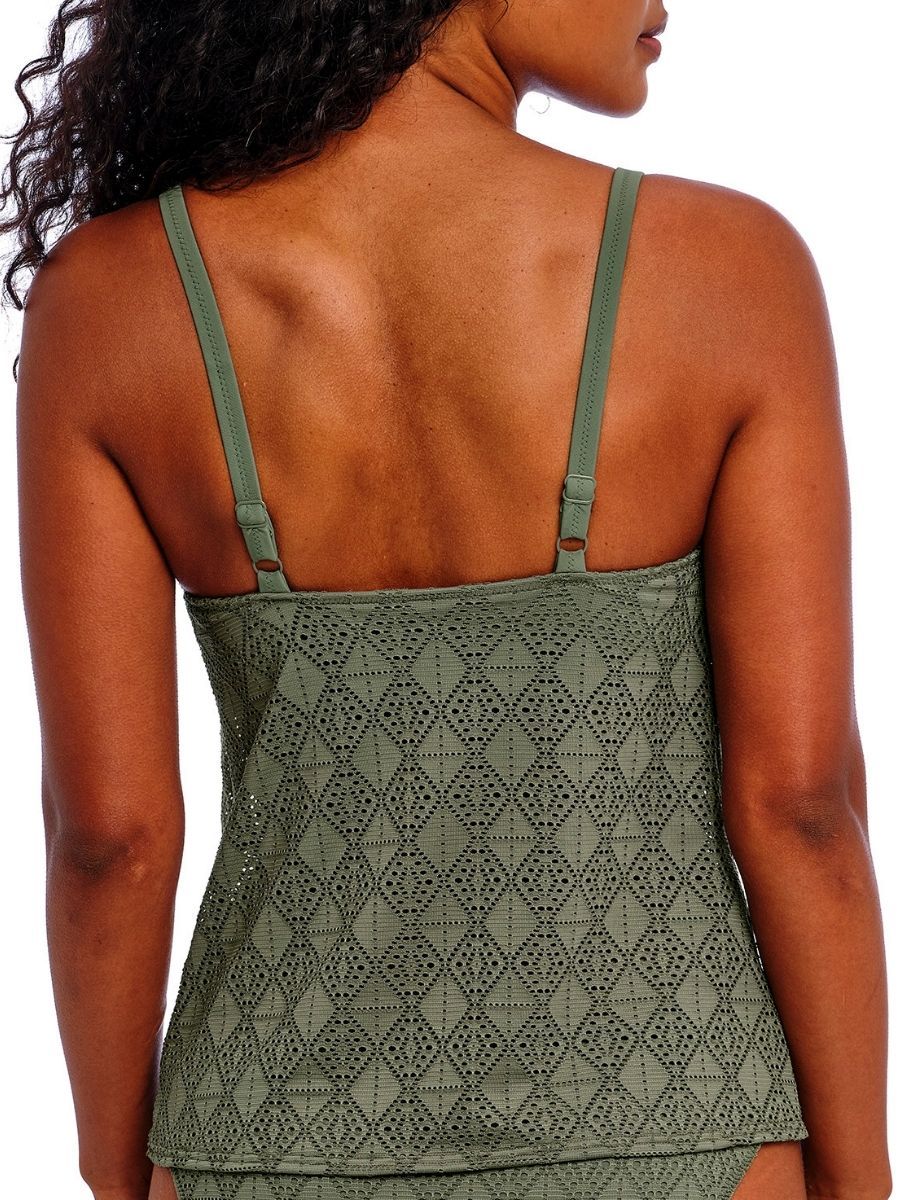 Freya Nomad Nights Tankini Top In Green