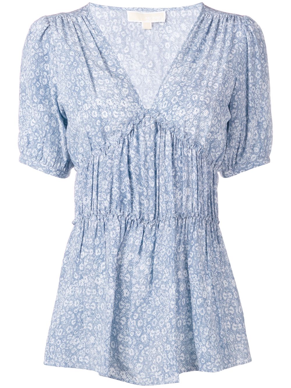 Floral print blouse - Blue