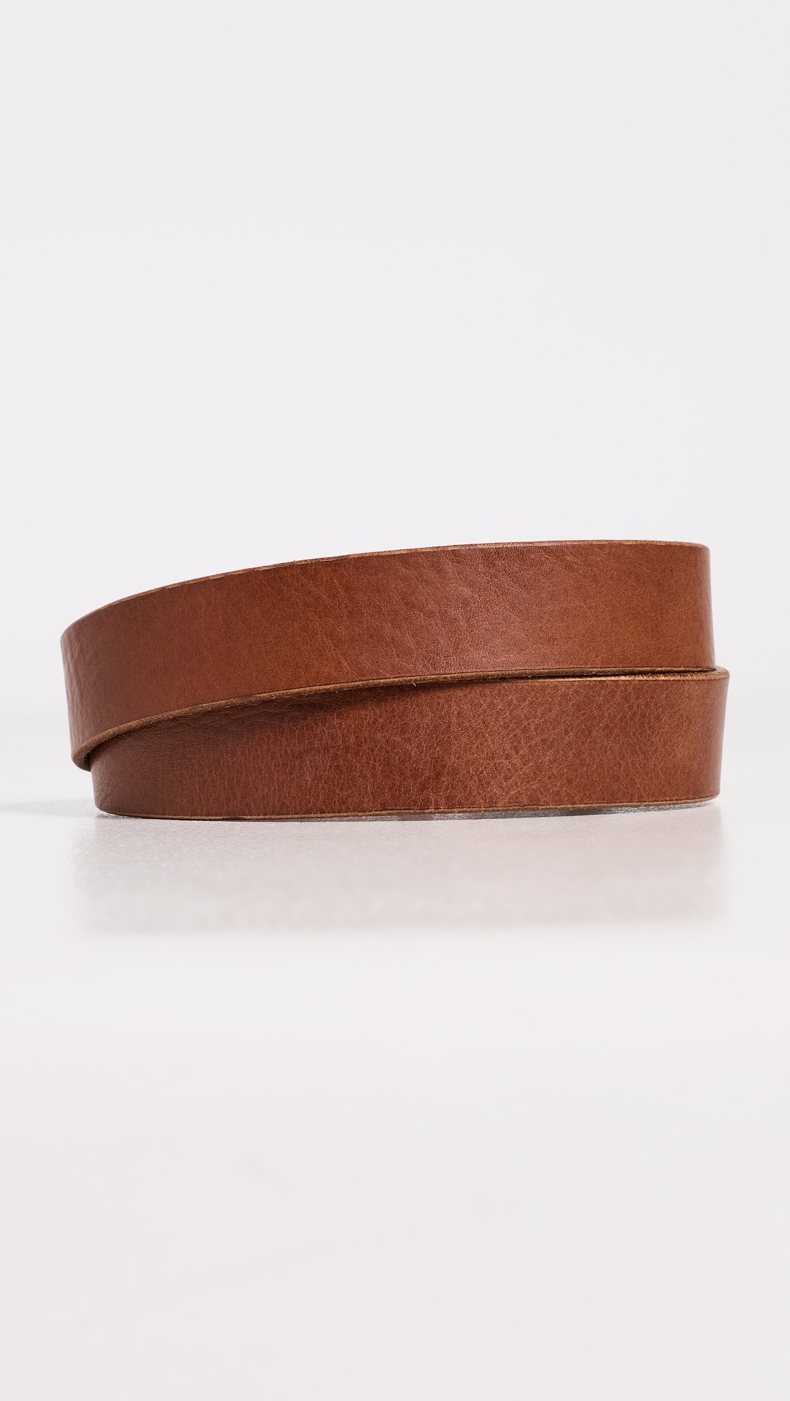 Western Bridle Leather Belt Brown