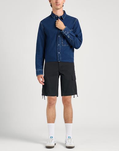 Man Shorts & Bermuda Shorts Black Size M Cotton