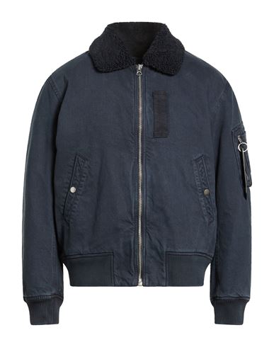 Man Denim outerwear Blue Size M Cotton