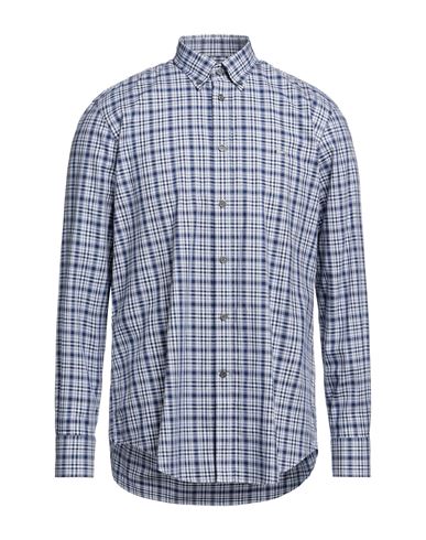 Harmont & Blaine Man Shirt Midnight blue Size M Cotton