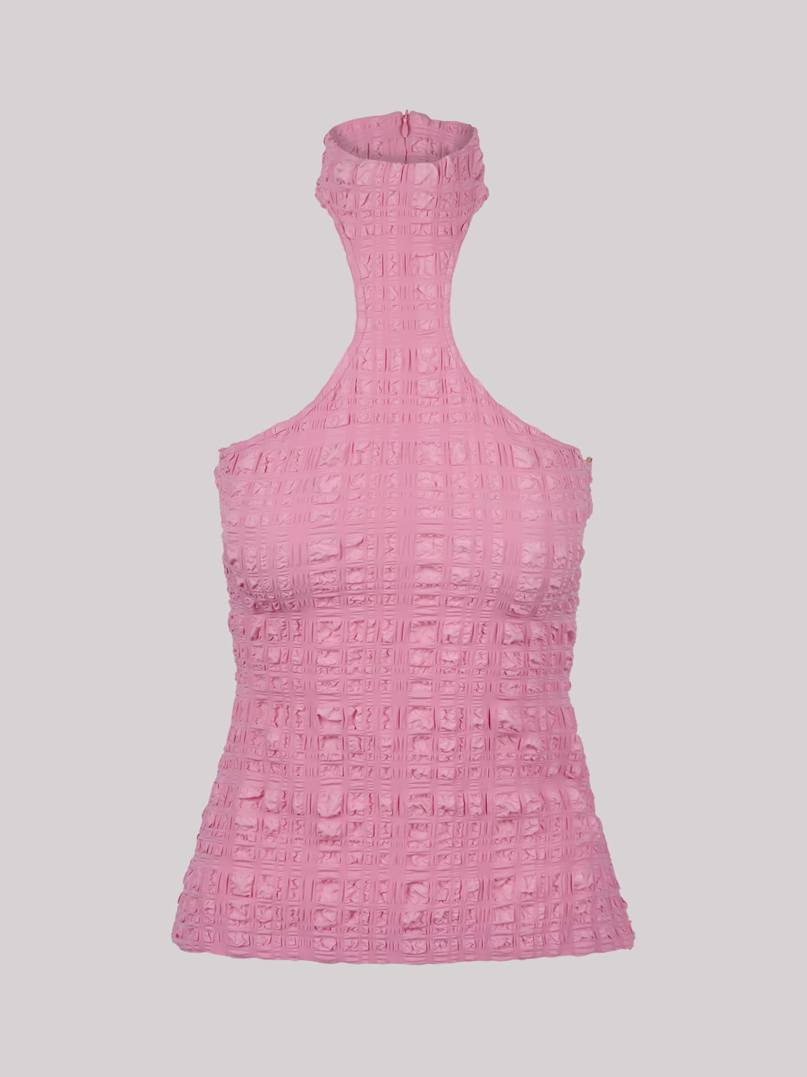 Fitted Seersucker Top