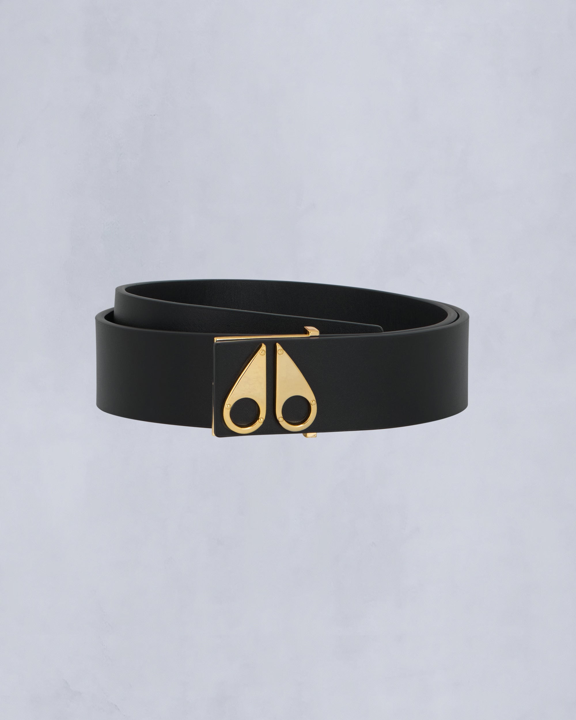 Moose Knuckles - Gold Series Logo Icon Belt