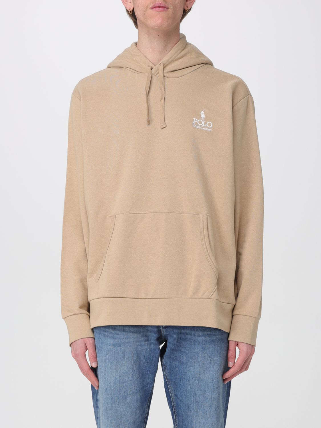 Sweatshirt Men color Beige