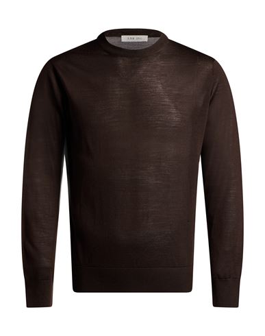 L. b.m. 1911 Man Sweater Dark brown Size 40 Virgin Wool