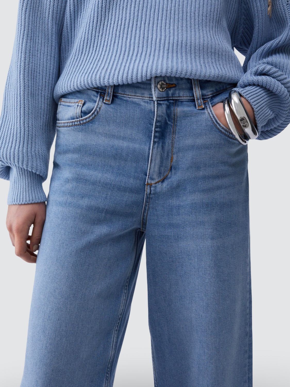 Jeans Woman color Gnawed Blue