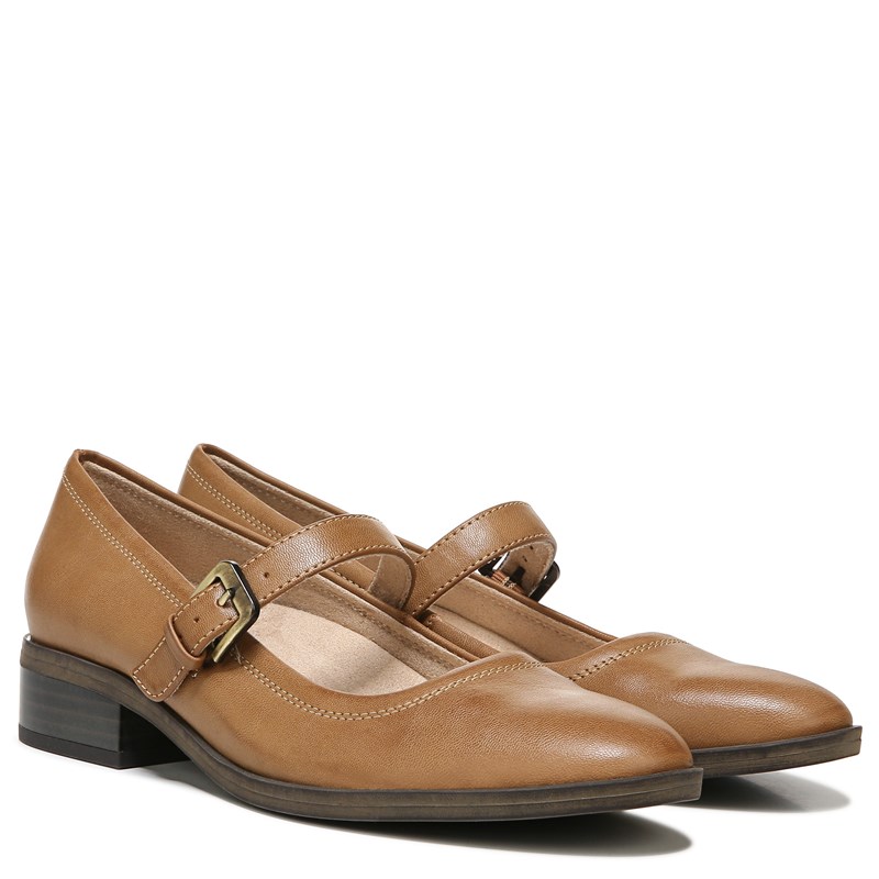 Women's Ramona Mary Jane Flat Shoes (English Tea Faux Leather)