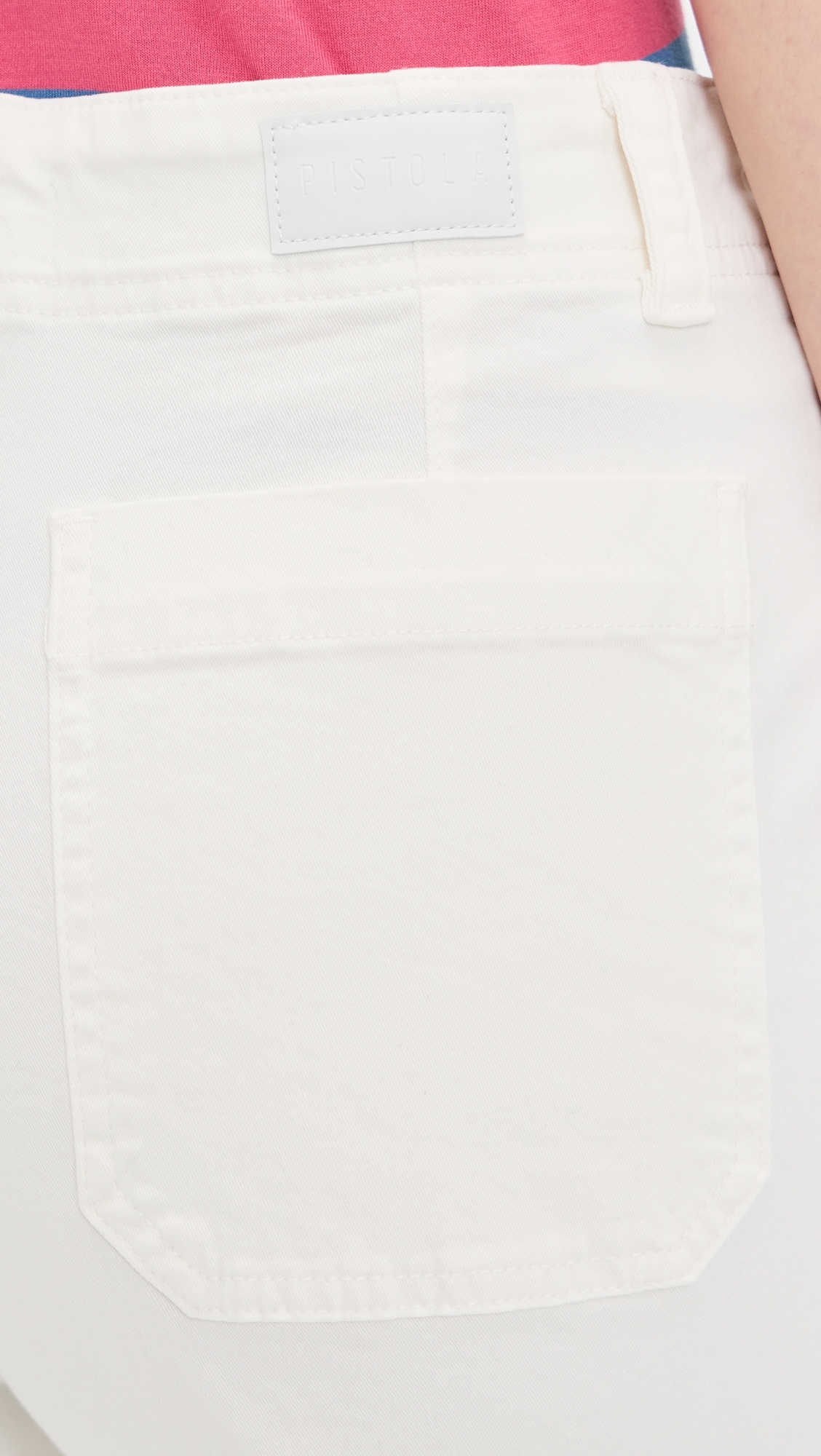 Zooey Patch Pocket Utility Pants Le Blanc