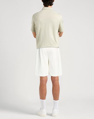 Man Shorts & Bermuda Shorts White Size XL Cotton, Polyester