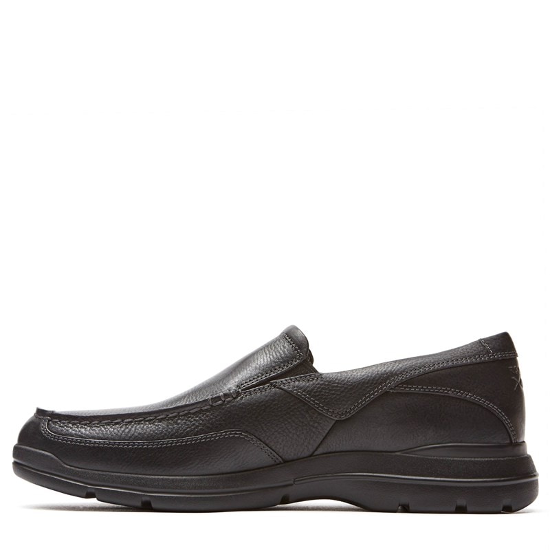 Men's Junction Point Slip On Shoes (Black Leather)