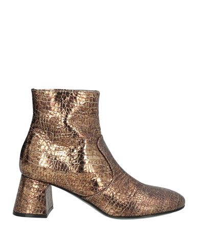 Woman Ankle boots Bronze Size 6 Leather