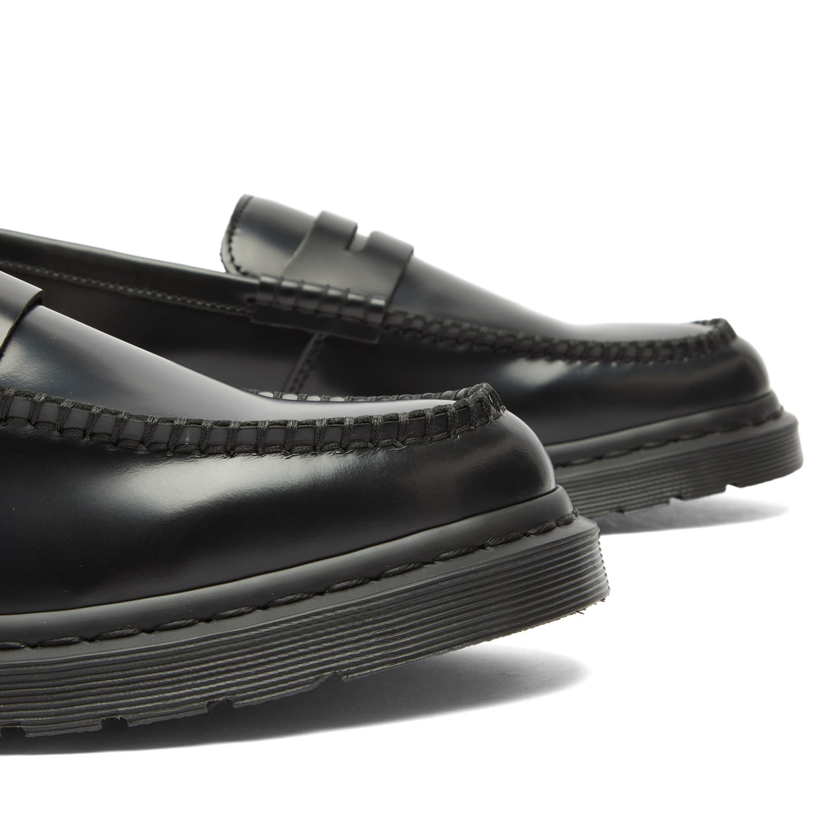 Men's Penton Loafer in Black Polished Smooth