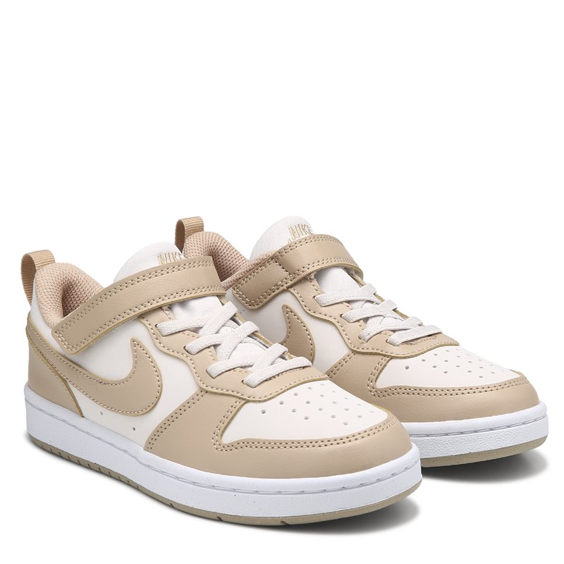 Kids' Court Borough Recraft Low Top Sneaker Little Kid Shoes (White/Tan)