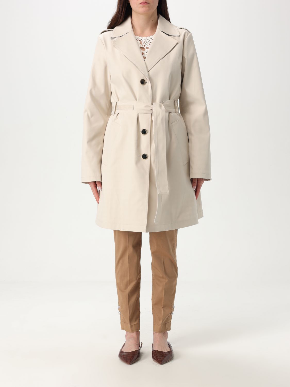Trench Coat LIU JO Woman color Natural