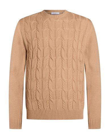 Man Sweater Light brown Size 3XL Acrylic, Wool