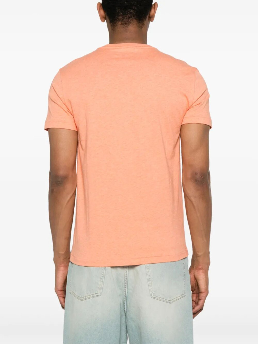 Orange Logo Crewneck T-Shirt