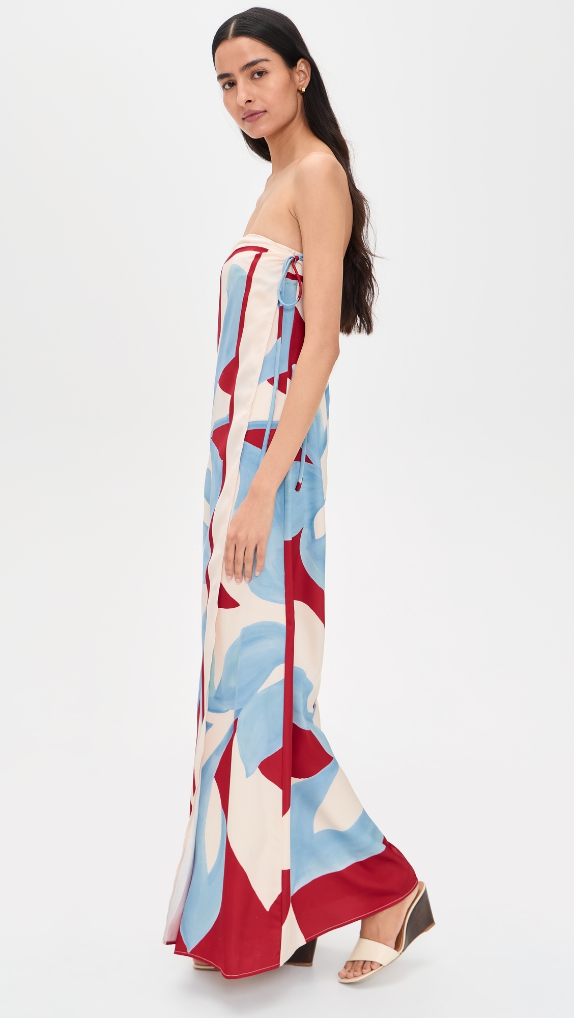 Amoree Strapless Maxi Dress Amoree Red