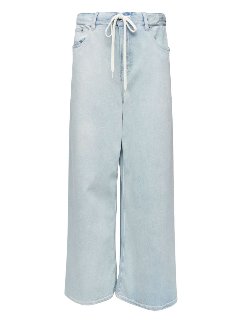 Wide-leg denim jeans