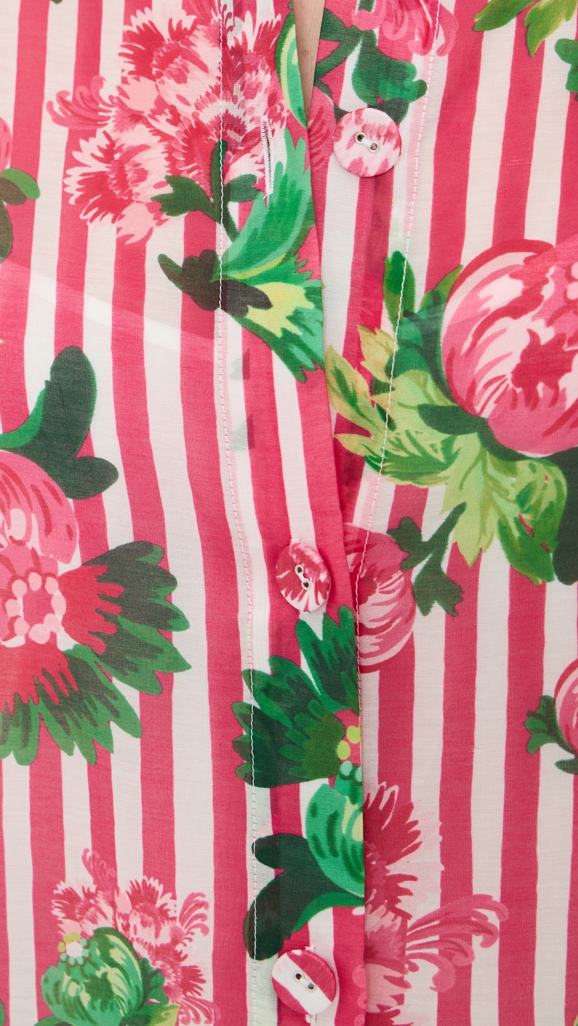 Soleil Maxi Dress Pivoines Stripe