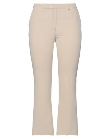 Woman Pants Beige Size 12 Polyester, Elastane