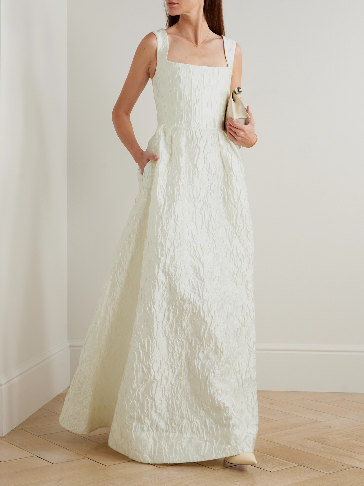 Vanilla Dreams Cloqué Gown - Ivory