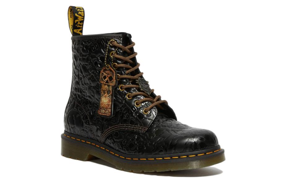 Dr.Martens x Warner Bros 1460 Goonies Emboss Leather Lace Up Boots 'Black'