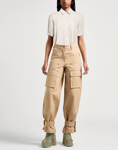 Woman Shirt Beige Size L Cotton
