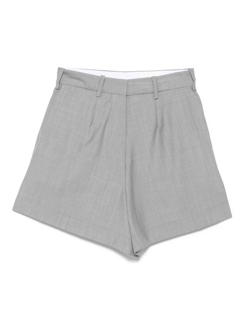 Tailored wool shorts - Grey
