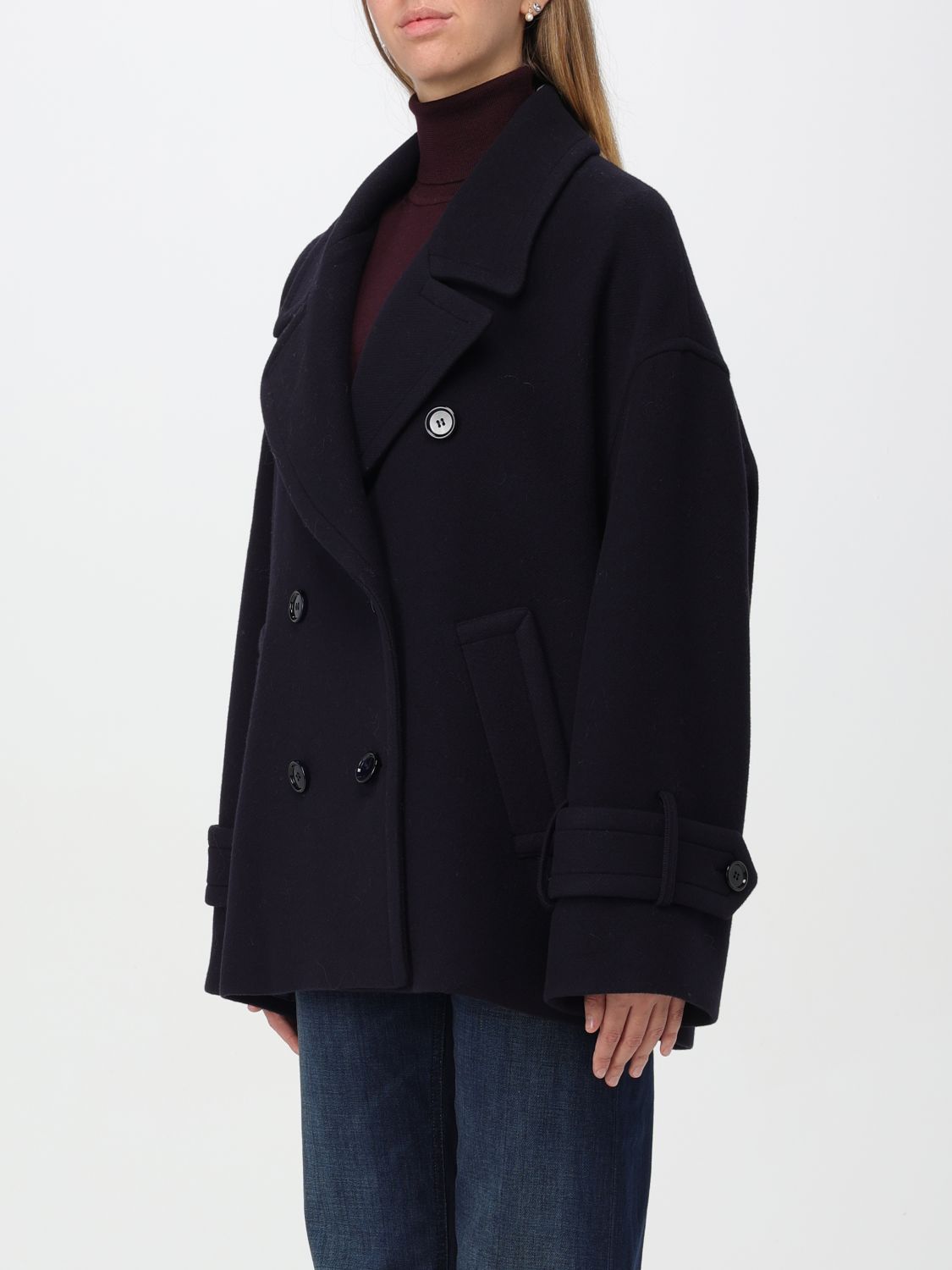 Double-breasted peacoat - Blue