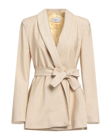 Woman Blazer Beige Size 8 Viscose, Polyester, Polyamide, Elastane