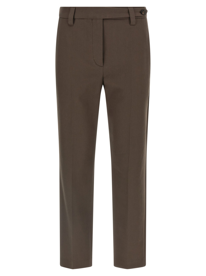Cotton Trousers Pants Brown