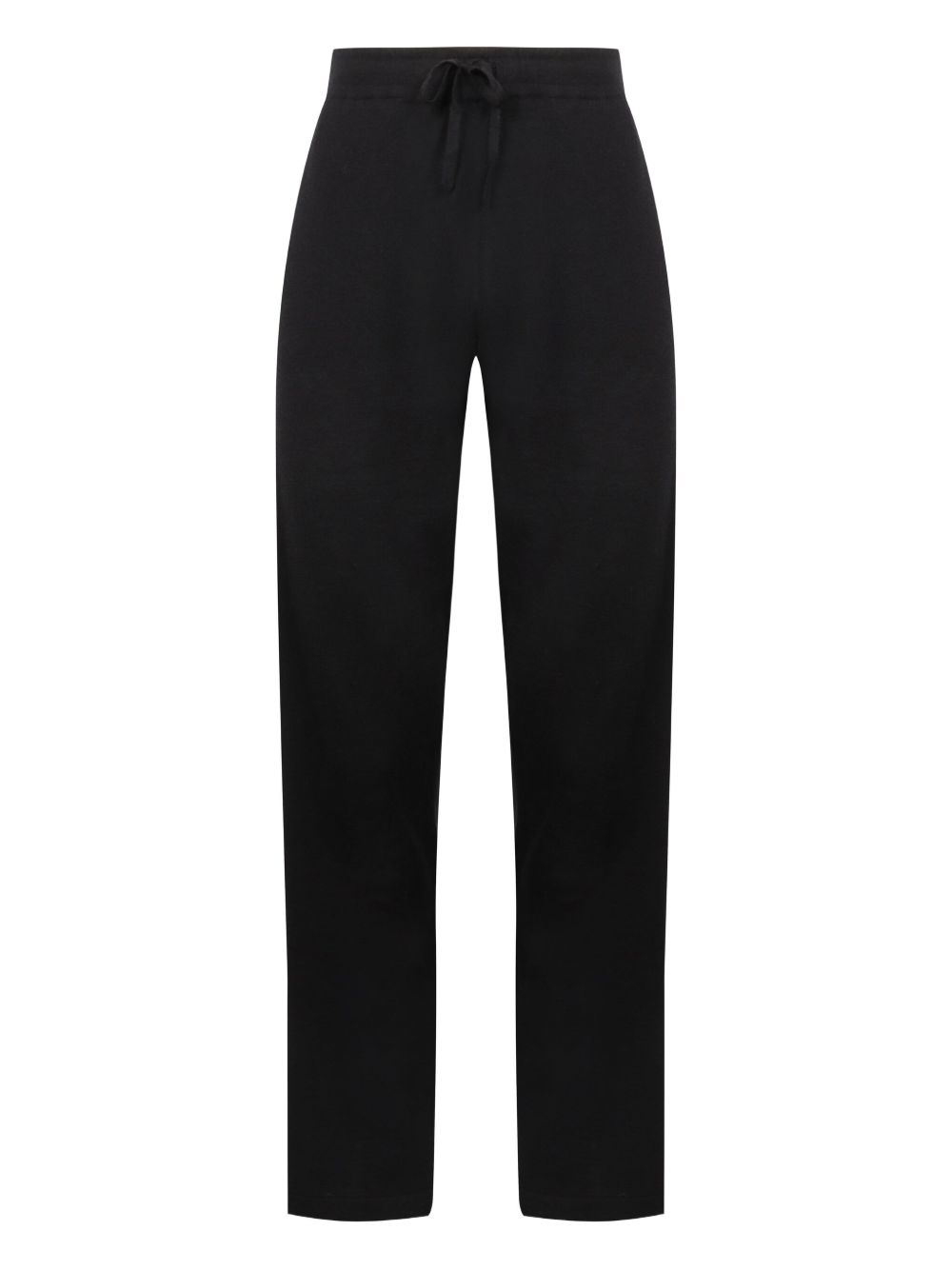 Organic cotton straight-leg trousers - Black