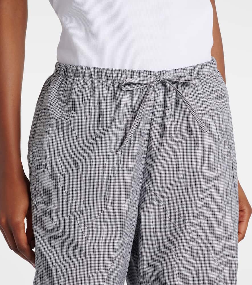 Róhe Checked cotton-blend pajama pants