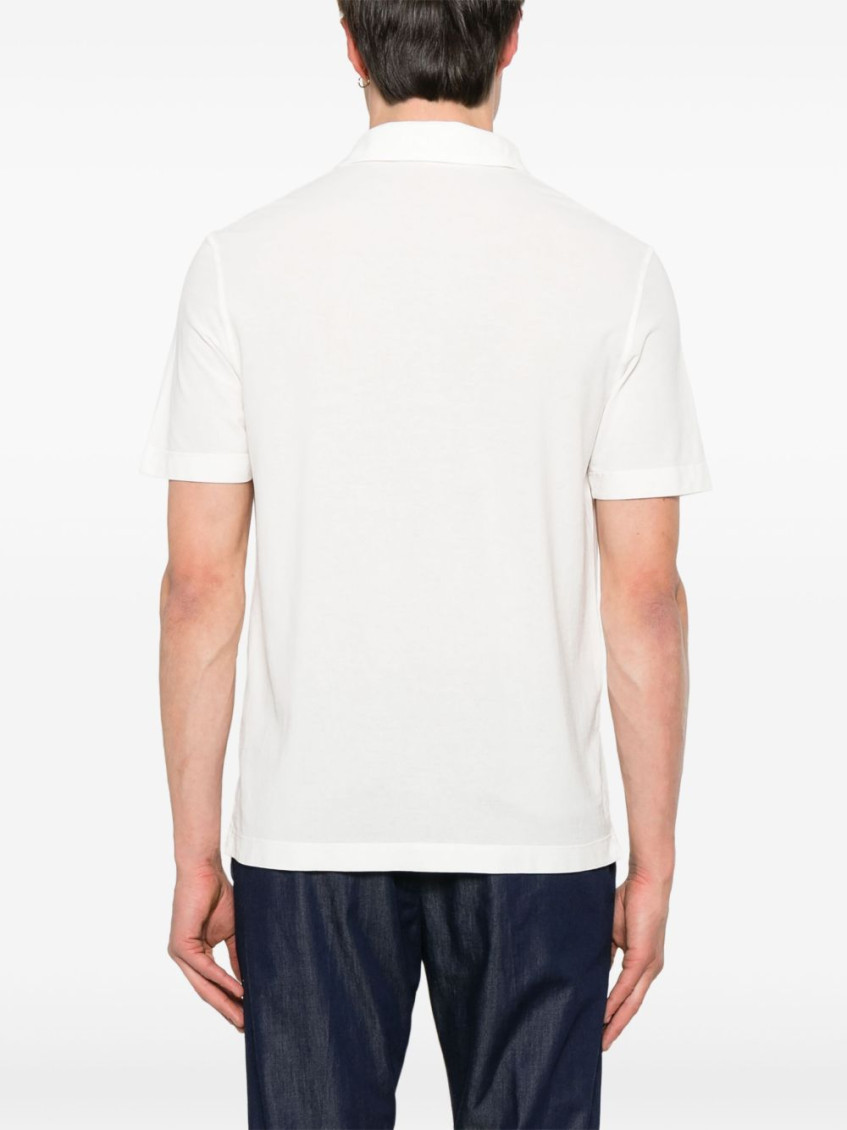 White Cotton polo shirt
