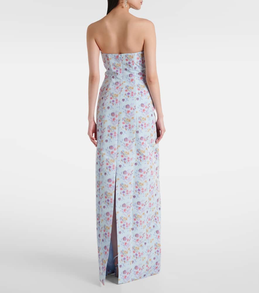 Odessa floral ikat corset gown