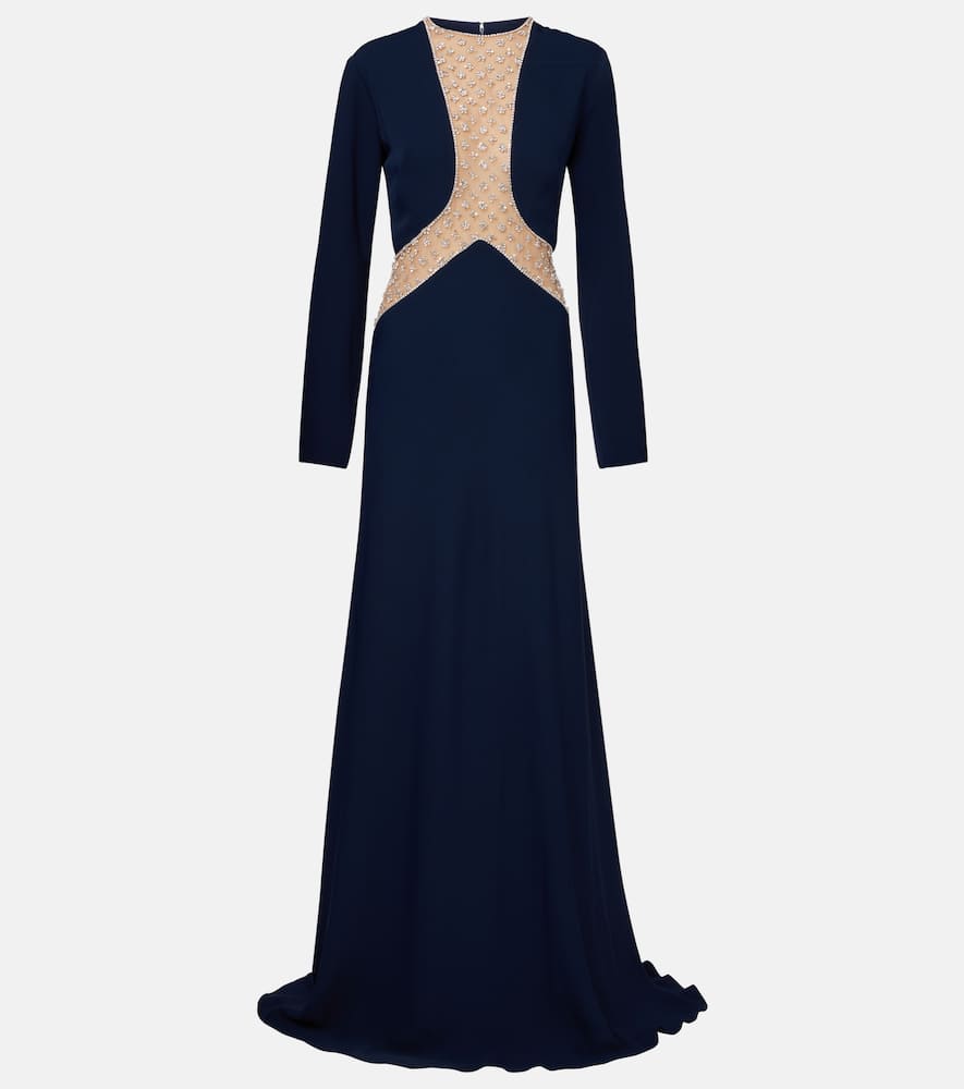 Inara embellished cutout tulle gown