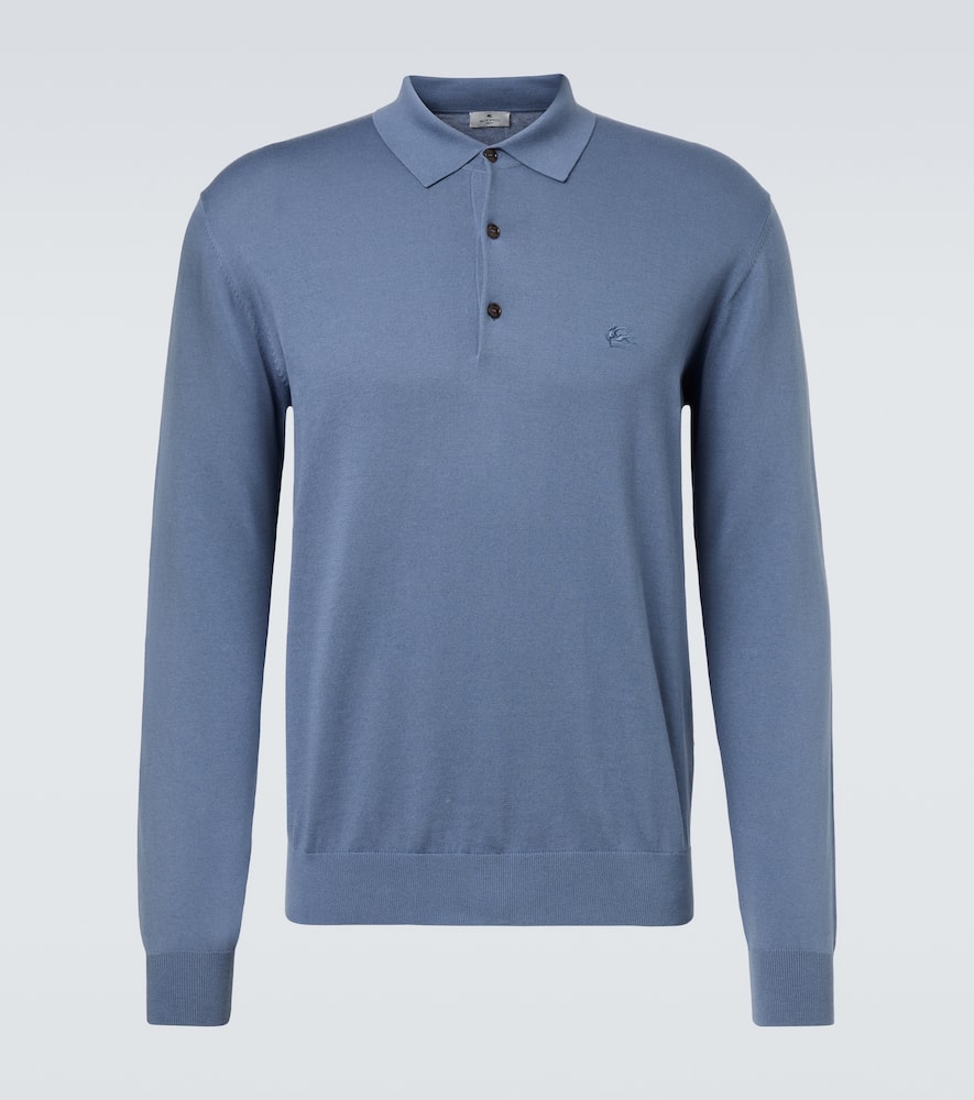 Cotton polo sweater