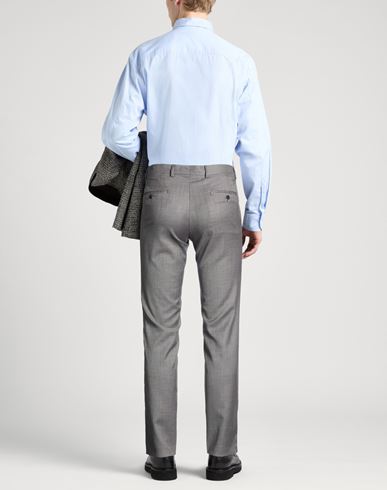 Man Pants Grey Size 34 Polyester, Viscose, Elastane